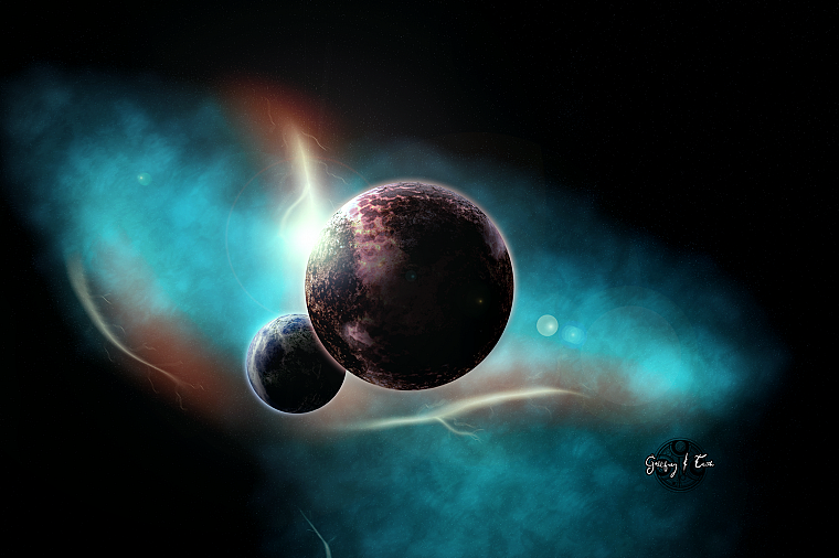 outer space, planets, Doctor Who, Gallifrey - desktop wallpaper