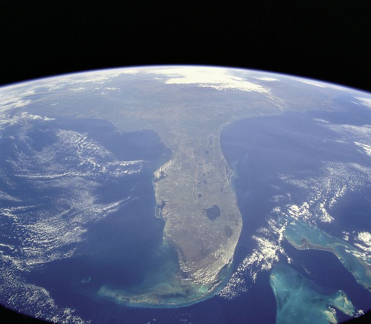 outer space, Earth, Florida - desktop wallpaper