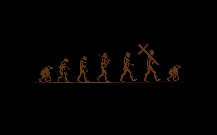 religion, evolution, Jesus, truth - desktop wallpaper