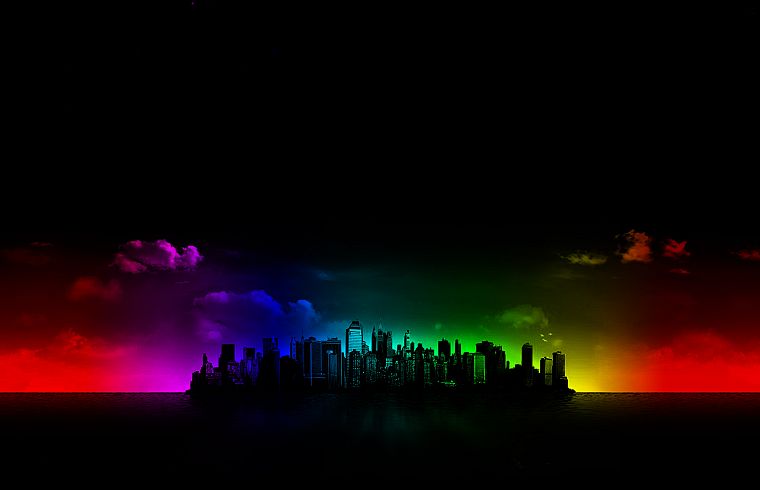 cityscapes, multicolor, buildings - desktop wallpaper