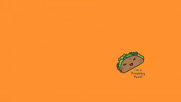 orange, food, tacos - desktop wallpaper