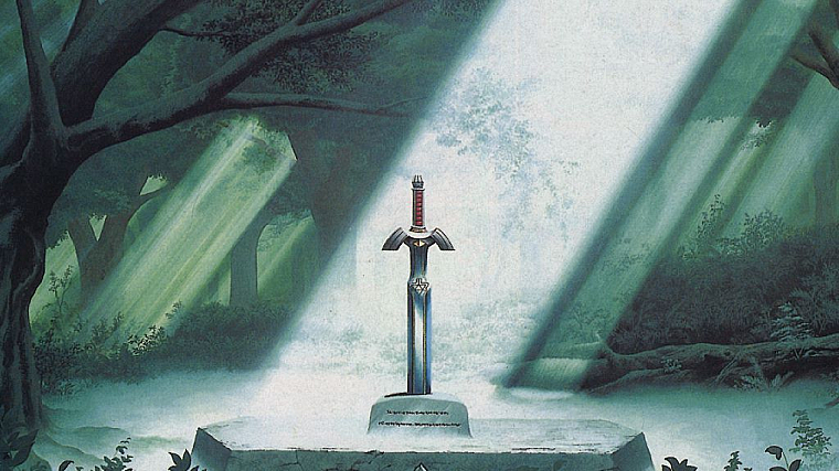 The Legend of Zelda, master sword - desktop wallpaper