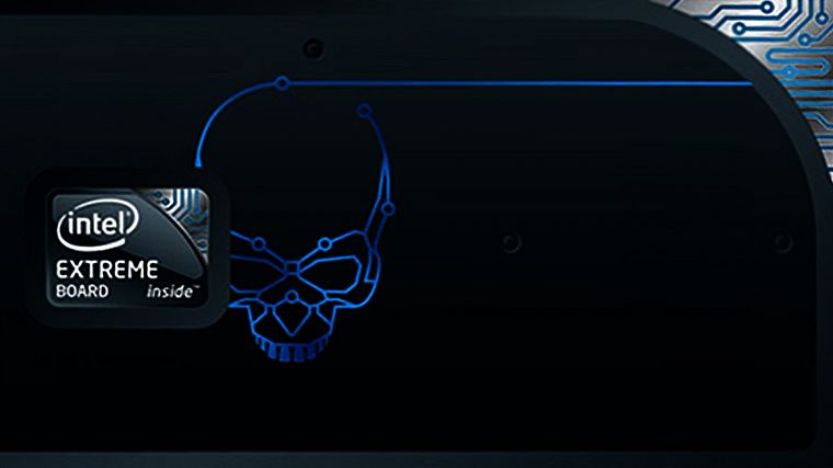 skulls, blue - desktop wallpaper
