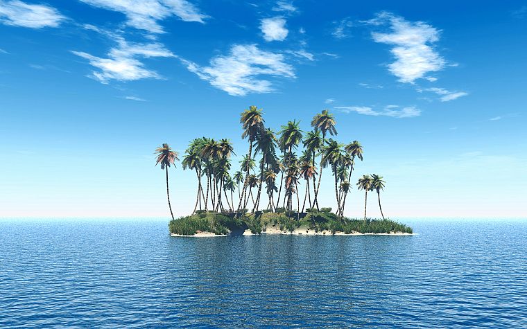 ocean, landscapes, nature, islands, sea - desktop wallpaper