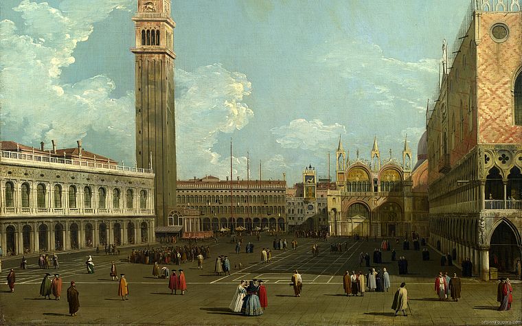 paintings, mark, Venice, Italy, San Marco, squares - desktop wallpaper