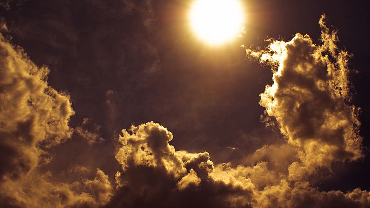 clouds, Sun - desktop wallpaper