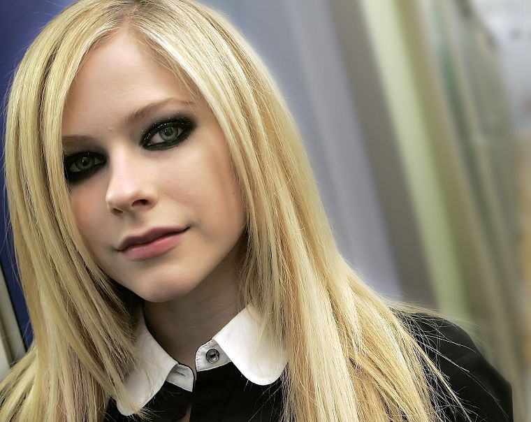 blondes, women, Avril Lavigne, faces - desktop wallpaper