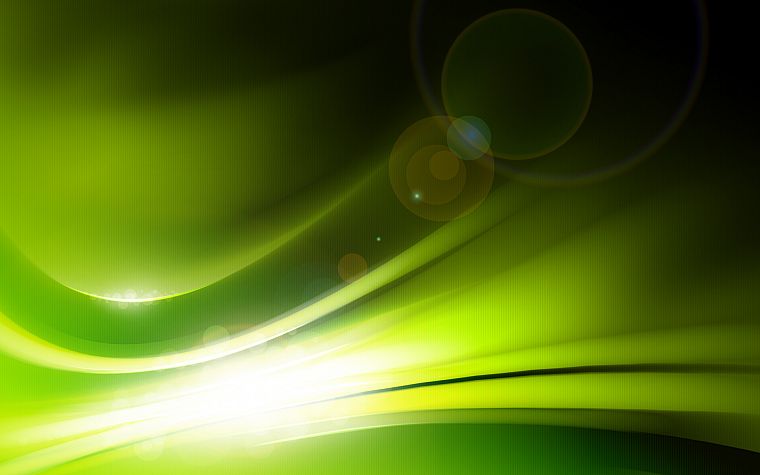 green, abstract, lens flare - desktop wallpaper