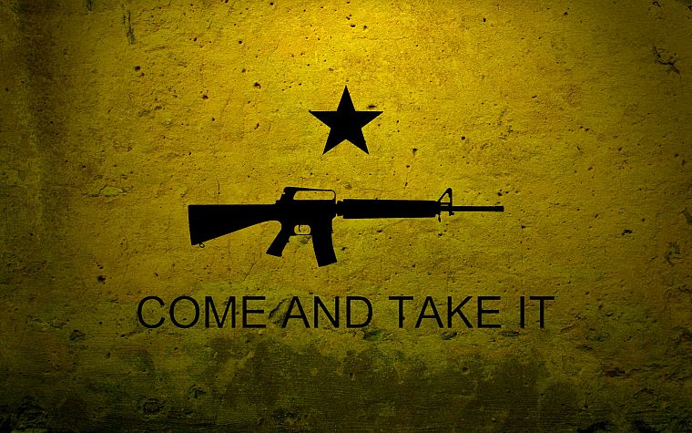 rifles, stars, flags, USA, M16 - desktop wallpaper