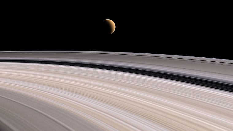 Solar System, planets, rings, Saturn - desktop wallpaper