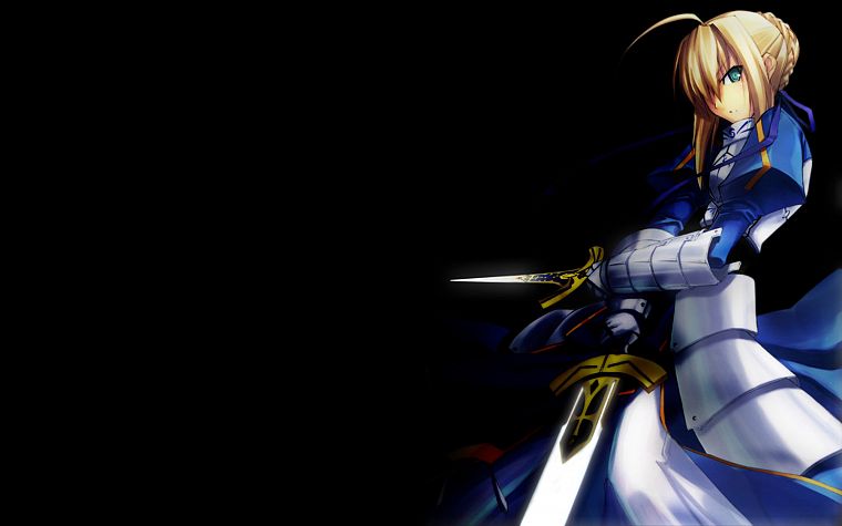 Fate/Stay Night, Type-Moon, Saber, simple background, Fate series, Shingo (Missing Link) - desktop wallpaper