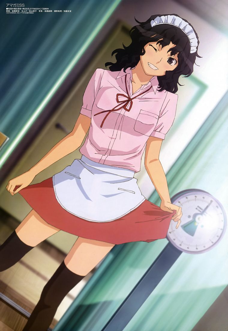 short hair, Amagami SS, Tanamachi Kaoru, anime girls, black hair - desktop wallpaper