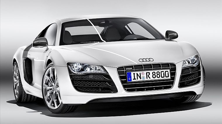 cars, Audi, Audi R8, white cars, German cars - desktop wallpaper