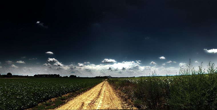 clouds, landscapes, nature, roads, panorama, n95, blue skies - desktop wallpaper