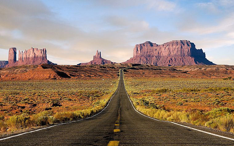 mountains, landscapes, nature, deserts, roads - desktop wallpaper