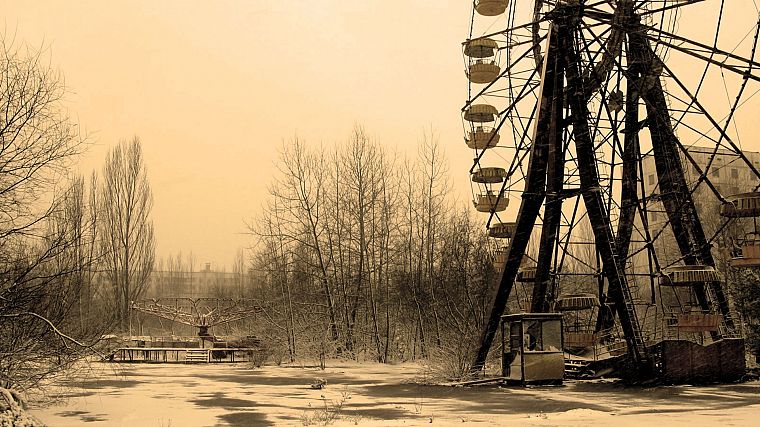Pripyat, ferris wheels - desktop wallpaper