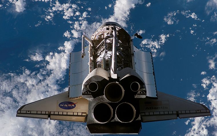 rockets, Space Shuttle, Atlantis, NASA, vehicles, skyscapes - desktop wallpaper