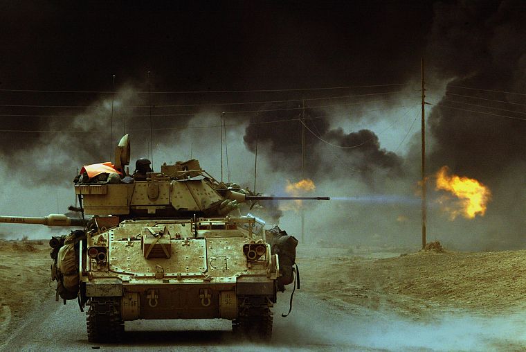 military, tanks, Iraq, M3A3 Bradley - desktop wallpaper