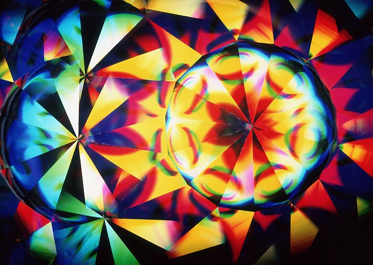 lights, multicolor, reflections - desktop wallpaper