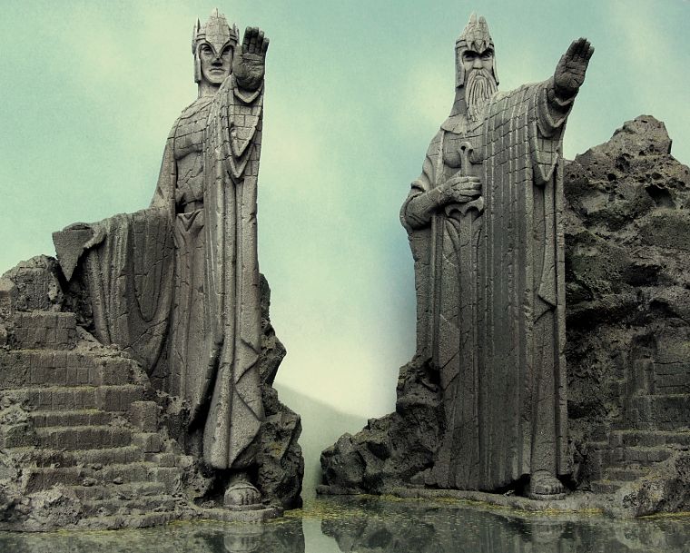 The Lord of the Rings, Argonath - desktop wallpaper