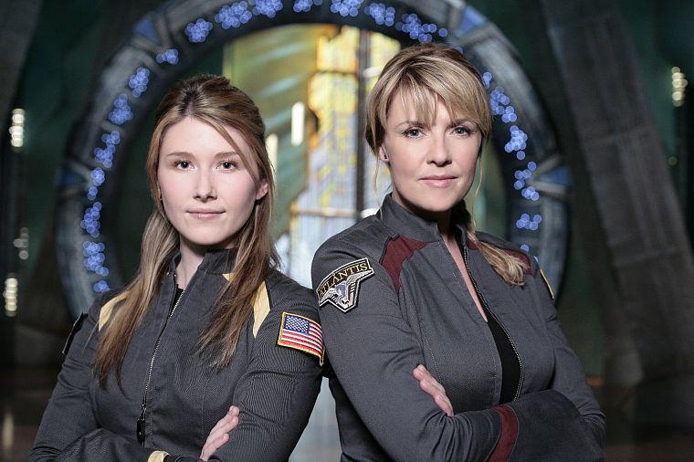 Stargate Atlantis, Stargate, Jewel Staite, Amanda Tapping, science fiction - desktop wallpaper