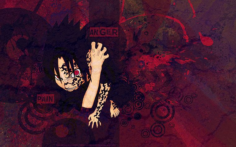 Uchiha Sasuke, Naruto: Shippuden, anger, curse mark - desktop wallpaper