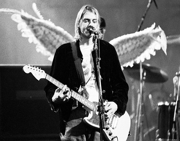 wings, music, Nirvana, Kurt Cobain - desktop wallpaper