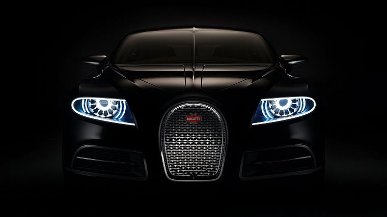 black, Bugatti Veyron, Bugatti - desktop wallpaper