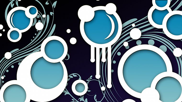 abstract, bubbles - desktop wallpaper