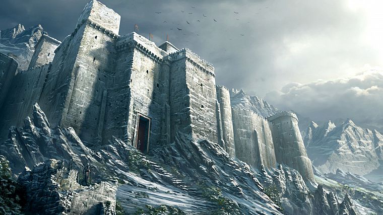castles, Assassins Creed, artwork, games - desktop wallpaper