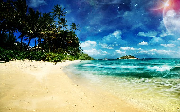 beaches - desktop wallpaper