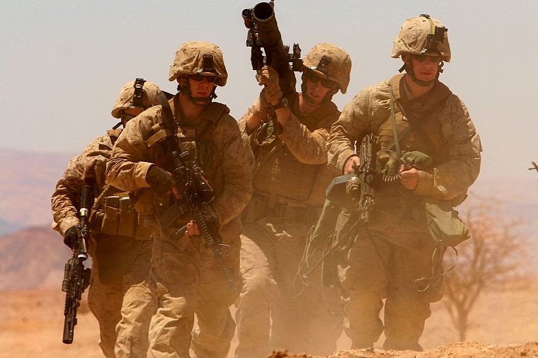 military, USA, Afghanistan, navy, USMC, US Marines Corps, infantry, M249, marpat - desktop wallpaper