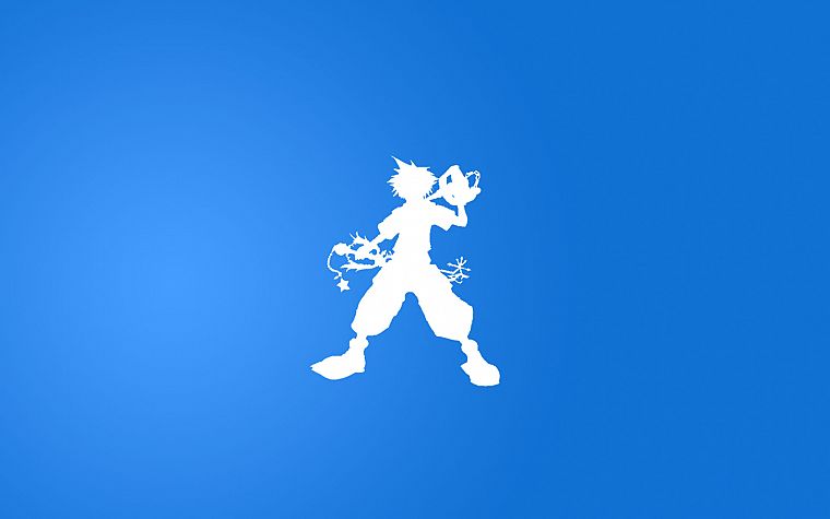 blue, Kingdom Hearts, Sora - desktop wallpaper