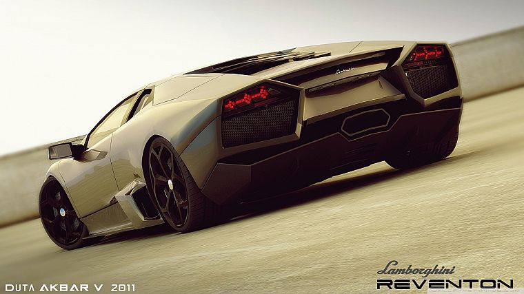 cars, vehicles, Lamborghini Reventon, 3D - desktop wallpaper
