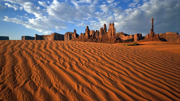 sand, tribal, Arizona, Utah, Monument Valley, parks, pole, rock formations - desktop wallpaper