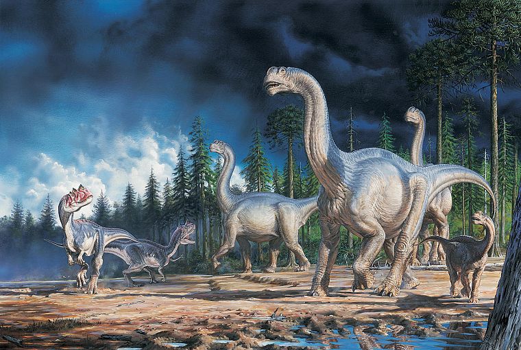dinosaurs, artwork, drawings - desktop wallpaper