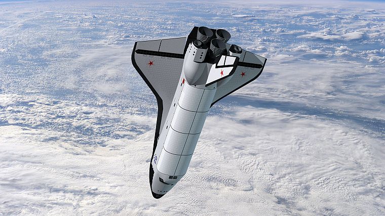 shuttle, skyscapes - desktop wallpaper