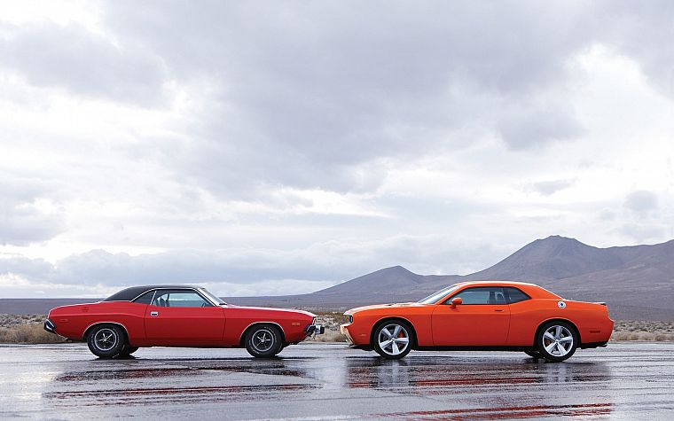 cars, muscle cars, Dodge, Challenger SRT - desktop wallpaper