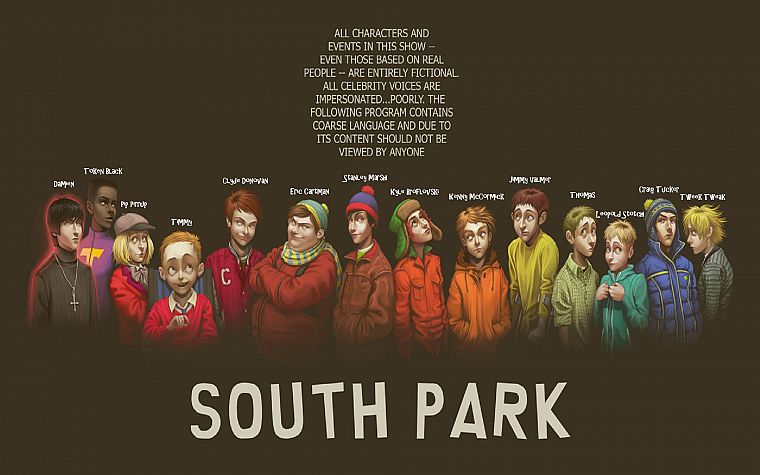 South Park, alternative art, soft shading, realism - desktop wallpaper