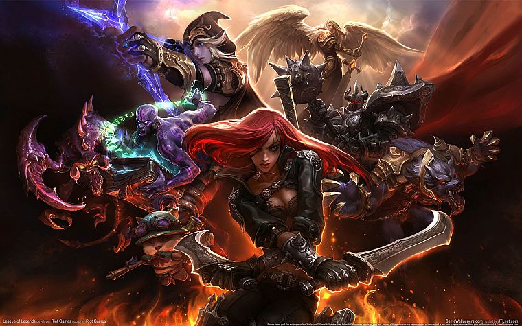 video games, League of Legends, Katarina the Sinister Blade - desktop wallpaper