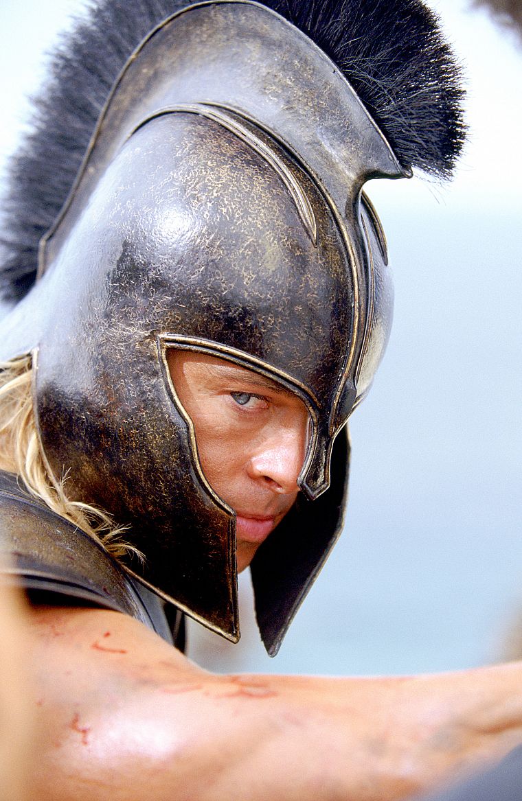 Brad Pitt, Troy, Achilles - desktop wallpaper