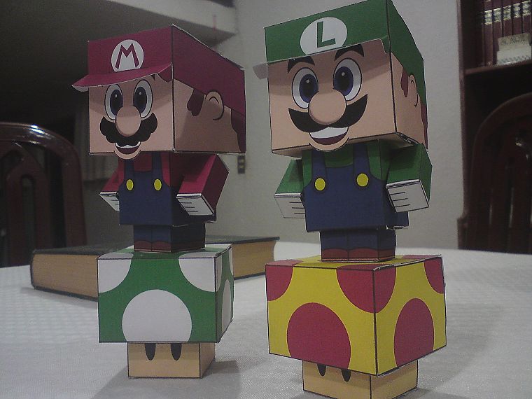 Mario, Luigi, Mushroomhead - desktop wallpaper
