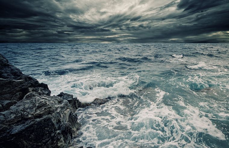 landscapes, coast, storm, sea - desktop wallpaper