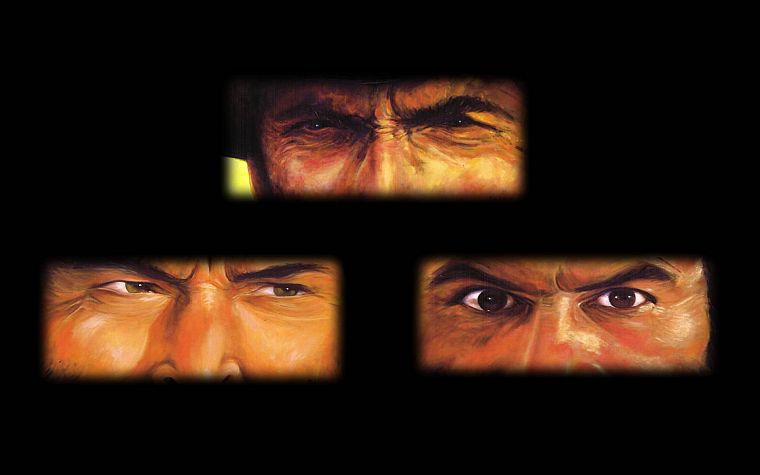 dark, movies, Clint Eastwood, film, The Good The Bad And The Ugly, Harold And Kumar, Eli Wallach, Lee Van Cleef, Kal Penn - desktop wallpaper