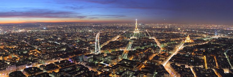 Paris, cityscapes, night, buildings - desktop wallpaper