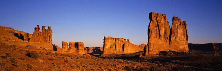 nature, Sun, canyon, Arches National Park, multiscreen - desktop wallpaper