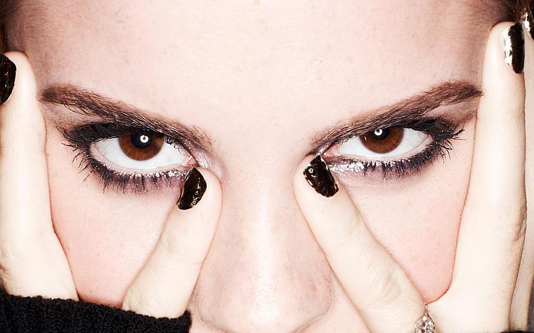 close-up, eyes, Emma Watson, actress, brown eyes, faces - desktop wallpaper
