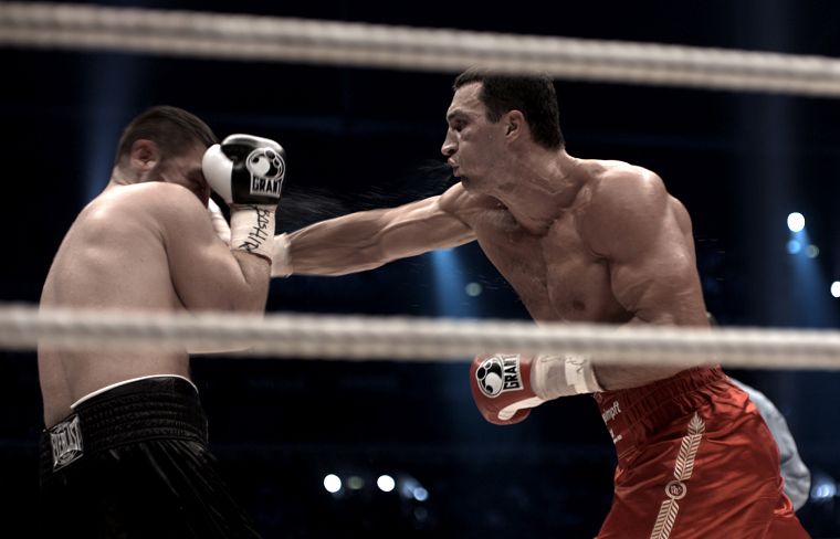 boxing, Klitschko, punching - desktop wallpaper