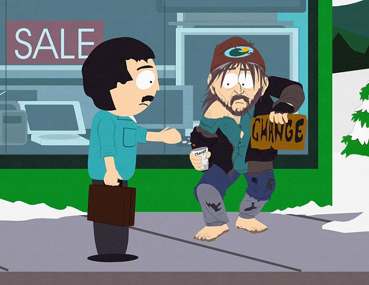 South Park, homeless person, Randy Marsh - desktop wallpaper