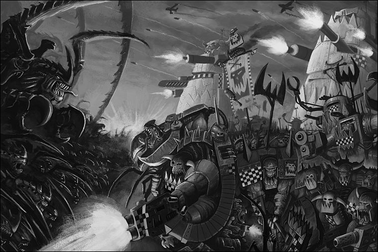 orcs, Tyranids, Warhammer 40, 000 - desktop wallpaper